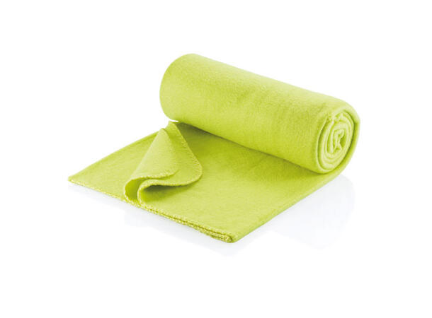 Fleece teppe lime 
